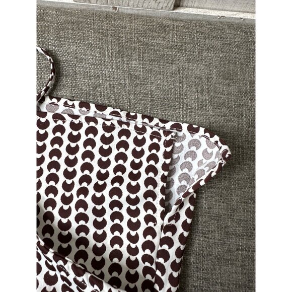 A New Day Womens XS Brown & White Patterned Sleeveless Camisole Top Cami - Picture 4 of 7